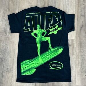 Beyoncé Renaissance World Tour Black And Green ALIEN T Shirt in Size Small